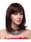 Popular Auburn Straight Shoulder Length Capless Human Hair Women Wigs