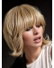So Great Blonde Shoulder Length Straight With Bangs New Design Human Hair Women Wigs