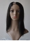 Trendy Black Straight Shoulder Length Lace Front Human Hair U Part Women Wigs