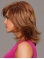 Gorgeous Auburn Straight Shoulder Length Capless Synthetic Comfortable Women Wigs