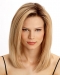 Affordable Blonde Straight Shoulder Length  Lace Front Human Hair Women Wigs
