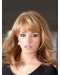 Hairstyles Blonde Straight With Bangs Shoulder Length Lace Front Synthetic Women Wigs