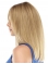 Fabulous Blonde Straight Shoulder Length Lace Front Synthetic Women Celebrity Wigs