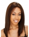 Glamorous Auburn Straight Shoulder Length Lace Front Human Hair Women Wigs