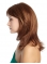 Durable Auburn Straight Shoulder Length Capless Synthetic Petite Women Wigs