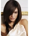 Exquisite Brown Straight Shoulder Length Capless Synthetic Women Wigs