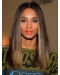 Straight Shoulder Length Without Bangs Full Lace Women Ombre Wigs