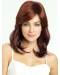 Radiant Auburn Straight Shoulder Length Lace Front Synthetic Women Wigs