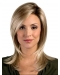 Tempting Blonde Straight Shoulder Length Capless Synthetic Women Wigs