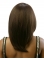 Beautiful Brown Straight With Bangs Shoulder Length Capless Human Hair African American Women Wigs