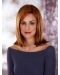 Preferential Auburn Straight Shoulder Length Lace Front Synthetic Women Wigs