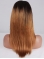 Straight  Shoulder Length Full Lace Two Tone Human Hair Women Wigs