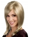Wholesome Blonde Monofilament Straight Shoulder Length Lace Synthetic Women Wigs