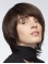 High Quality Fabulous Brown Shoulder Length Straight Layered Lace Front Synthetic Women Wigs