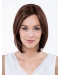Straight Red Shoulder Length Capless Synthetic Women Bobs Wig 
