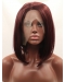Auburn  Straight Without Bangs Shoulder Length Lace Front Synthetic Wigs