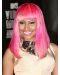 Ombre/2 Tone Straight With Bangs Shoulder Length Lace Front Synthetic Nicki Minaj Wigs