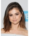 Straight Shoulder Length Ombre/2 Tone Synthetic Selena Gomez Wigs