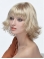 Shoulder Length Blonde Wavy Monofilament  Classic Synthetic Wigs For Women