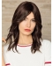 Brown Medium Wavy Without Bangs Lace Front Remy Human Hair Women Wigs