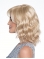 Wavy Platinum Blonde Layered Mono Synthetic Women Wigs