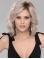  Platinum Blonde Wavy With Bangs Synthetic Women Wig 