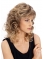 Ideal Blonde Wavy Shoulder Length Mono Classic Synthetic Women Wigs