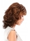 Mature Brown Wavy Shoulder Length Lace Front Synthetic Women Wigs