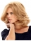 Trendy Blonde Wavy Shoulder Length Lace Front Synthetic Women  Wigs
