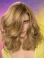 Flexibility Blonde Wavy Shoulder Length Lace Front Synthetic Women Wigs