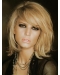 Jessica Simpson Novel and Alluring Mid-length Layered Wavy Lace Human Hair Wig For Women