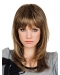 Designed  Brown Wavy Medium Capless Synthetic Women Wigs