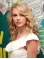 Comfortable Blonde Wavy Shoulder Length Hand-tied Mono Top Human Hair Women Taylor Swift Wigs