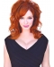 Incredible Shoulder Length Wavy Capless Copper Human Hair Wigs For Women