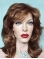 Easy Medium Wavy With Bangs Lace Front Synthetic Women Wigs
