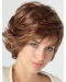 Perfect Auburn Lace Front Shoulder Length Wavy With Bangs Synthetic Women Wigs
