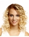 100% Human Hair Lace Front  Wigs Curly Medium  Light Blonde Bob wigs For Women